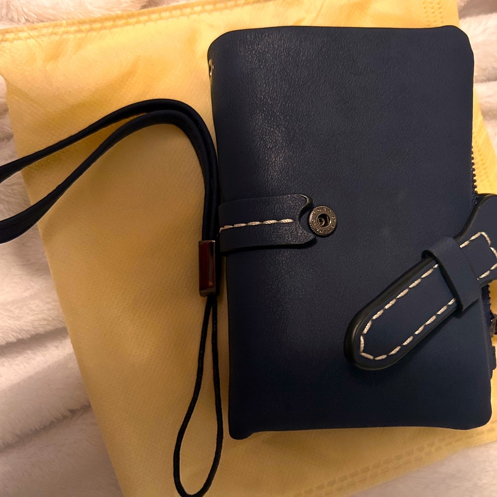 Women’s small wallet, navy blue